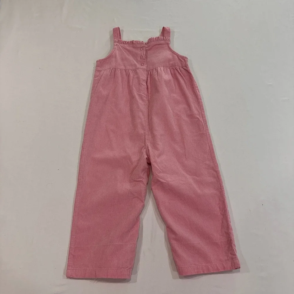 Gymboree Corduroy Polka Dot Overalls Toddler Girls 2T Pink‎ Smocked | Coquette